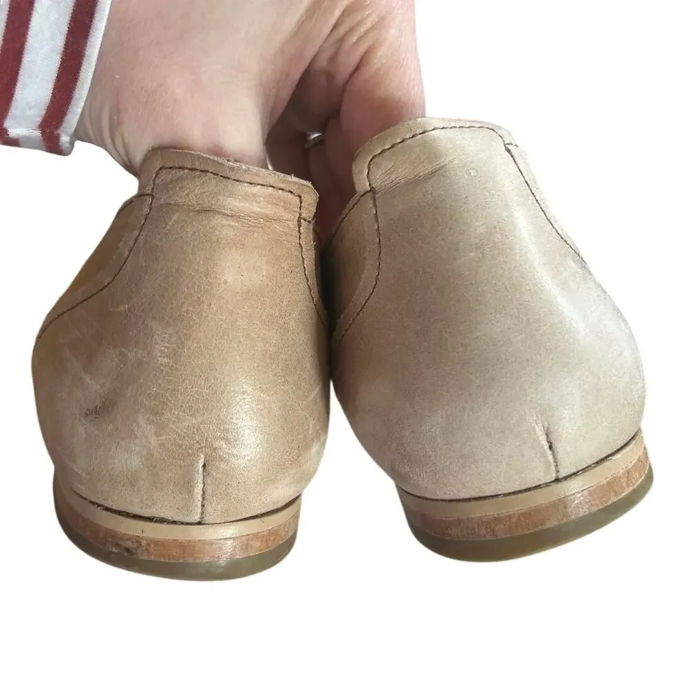 Birkenstock Perugia Minimalist Light Pinkish Tan Lace Up Round Toe Oxford Flat
